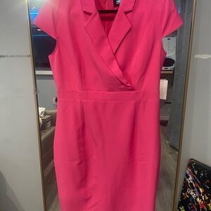 Alexia Admor Vibrant Pink Midi Dress